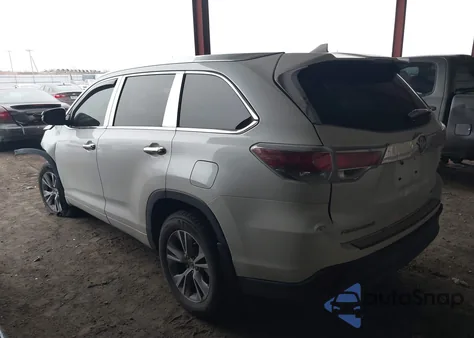 2015 Toyota Highlander Xle V6 from USA, damaged, VIN 5TDJKRFH5FS075928